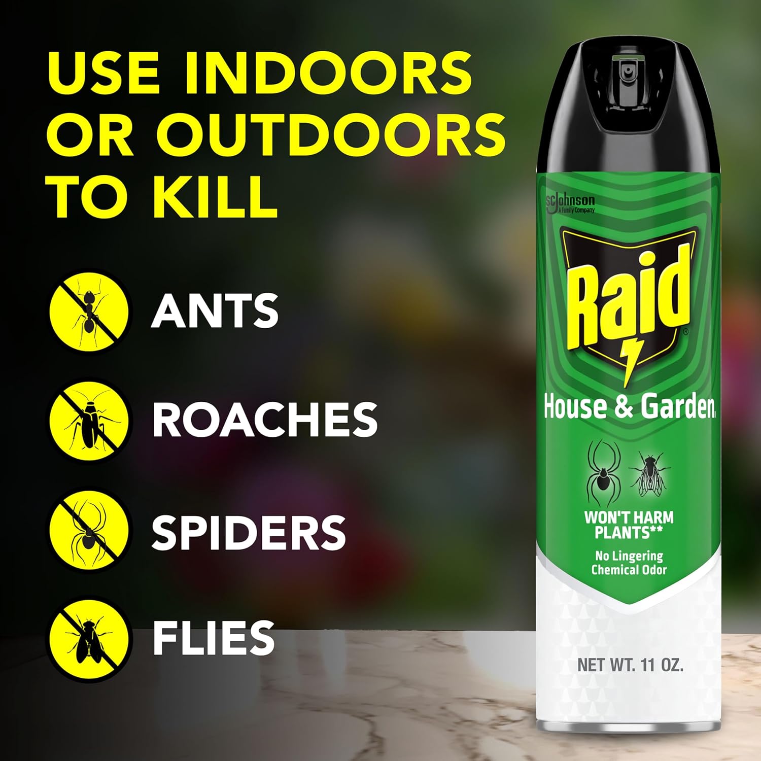 Raid - Brandclub - Raid House and Garden Insect Killer, Kills Ants